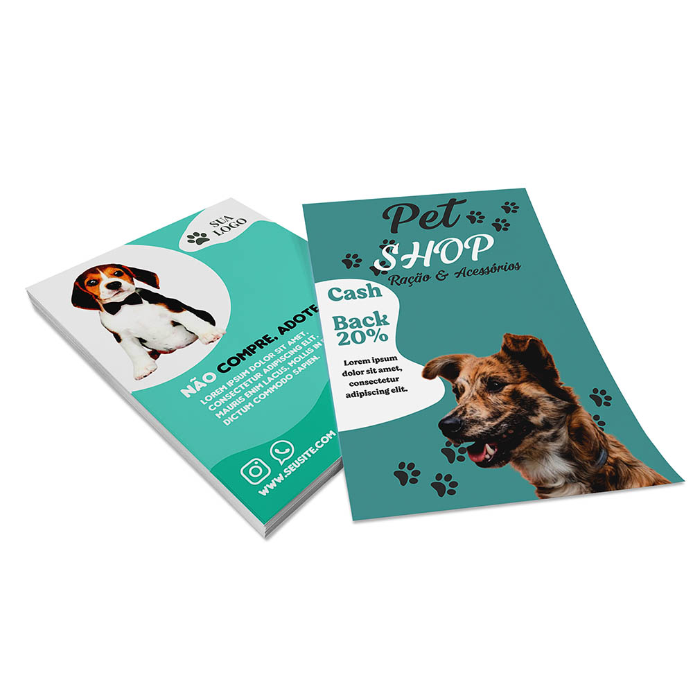 PANFLETOS, FLYERS E FOLHETOS COUCHÊ 115G SEM VERNIZ 150X200MM
