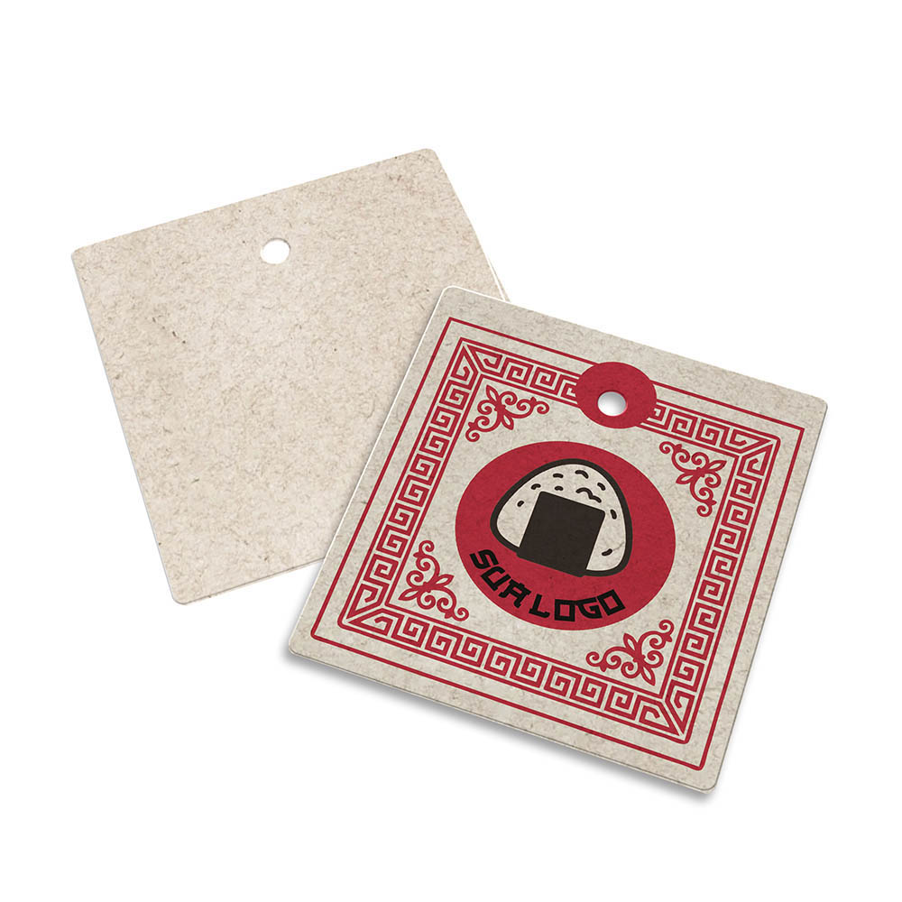 TAGS TAGS PADRÃO FURO RECICLATO 240G SEM LAMINAÇÃO E SEM VERNIZ SEM VERNIZ 45X51MM - 4X0 - 2000unid - TD40R2000C