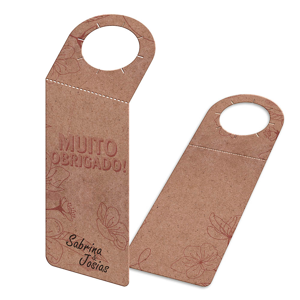 TAGS TAGS PARA GARRAFA KRAFT 250G SEM LAMINAÇÃO E SEM VERNIZ SEM VERNIZ 91X204MM