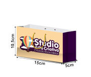 SACOLAS E SACOS SACOLAS PERSONALIZADAS APERGAMINHADO 150G SEM ILHOS SACOLA EXTRA MINI HORIZONTAL