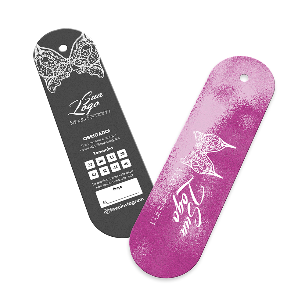 TAGS TAGS ESPECIAIS COUCHÊ 250G VERNIZ UV VERNIZ UV TOTAL FRENTE 91X25MM - 4X1 - 2000unid - T250V11