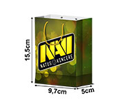SACOLAS E SACOS SACOLAS PERSONALIZADAS APERGAMINHADO 150G SEM ILHOS SACOLA EXTRA MINI VERTICAL