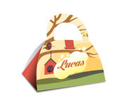PRODUTOS PARA FESTA BOLSA PARA LEMBRANCINHAS COUCHÊ 300G SEM LAMINAÇÃO E SEM VERNIZ - 4X0 - 25unid - BPL01C