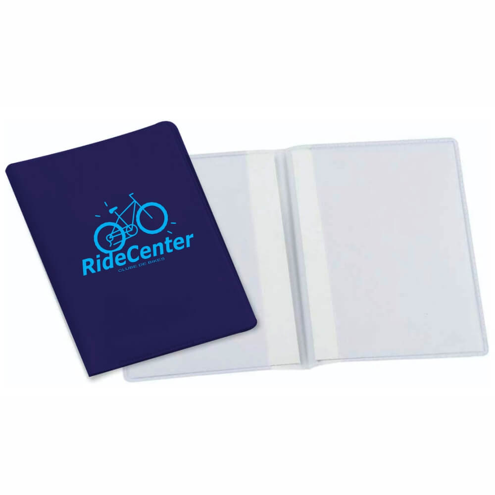 PORTA DOCUMENTOS DUPLO VERTICAL AZUL