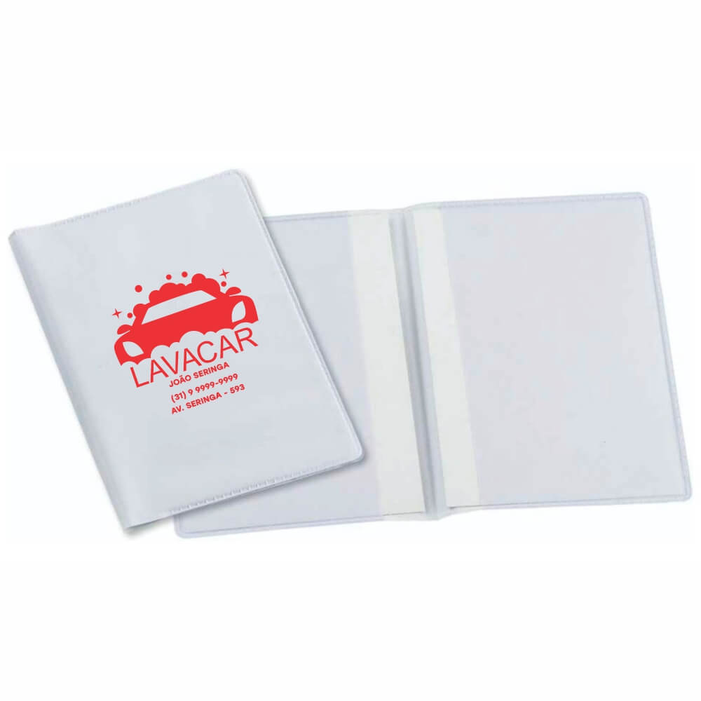PORTA DOCUMENTOS DUPLO VERTICAL BRANCO