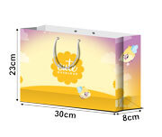SACOLAS E SACOS SACOLAS PERSONALIZADAS APERGAMINHADO 150G SEM ILHOS SACOLA MÉDIA HORIZONTAL