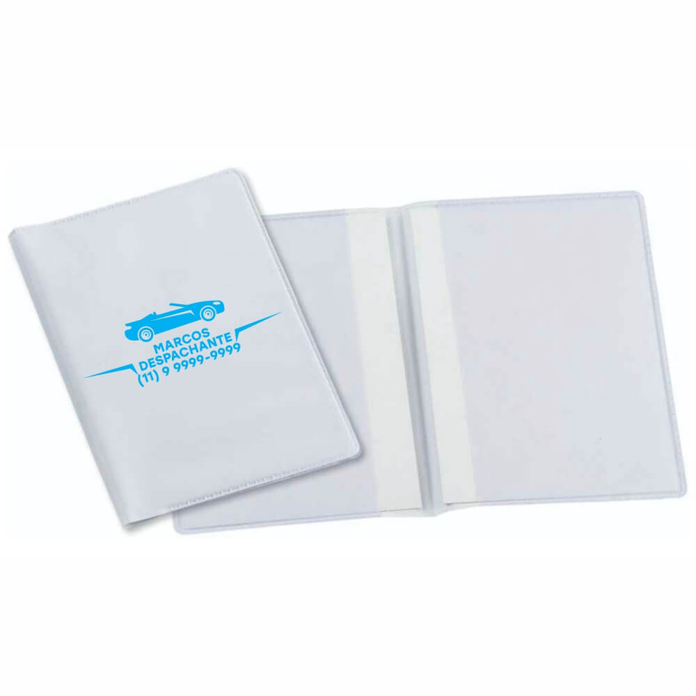 PORTA DOCUMENTOS DUPLO VERTICAL BRANCO