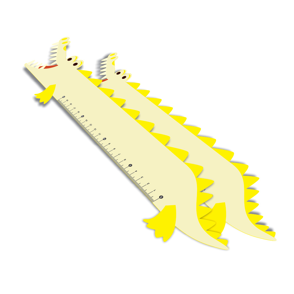 RÉGUAS PVC 0,50MM PREMIUM BRANCO INFANTIL MODELO JACARÉ 20CM - 4X0 - 9unid - RPVC2BC2