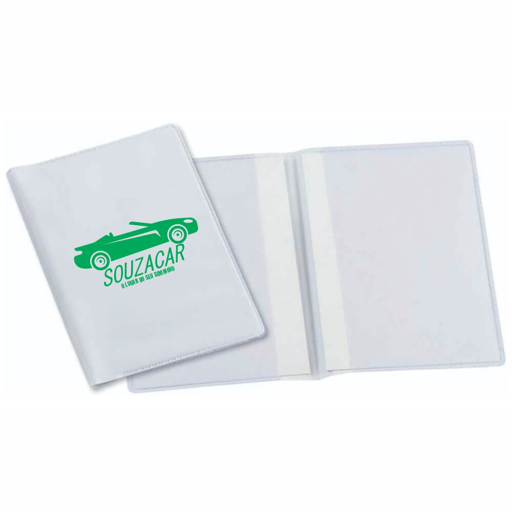 PORTA DOCUMENTOS DUPLO VERTICAL BRANCO