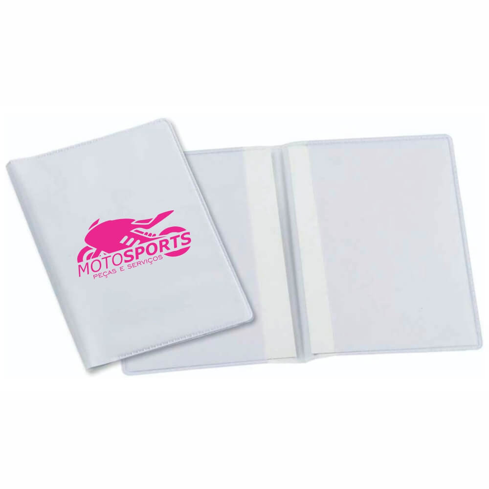 PORTA DOCUMENTOS DUPLO VERTICAL BRANCO