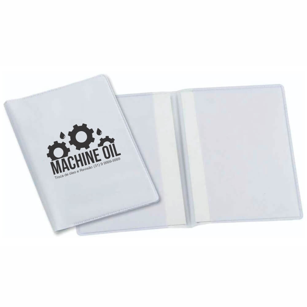 PORTA DOCUMENTOS DUPLO VERTICAL BRANCO