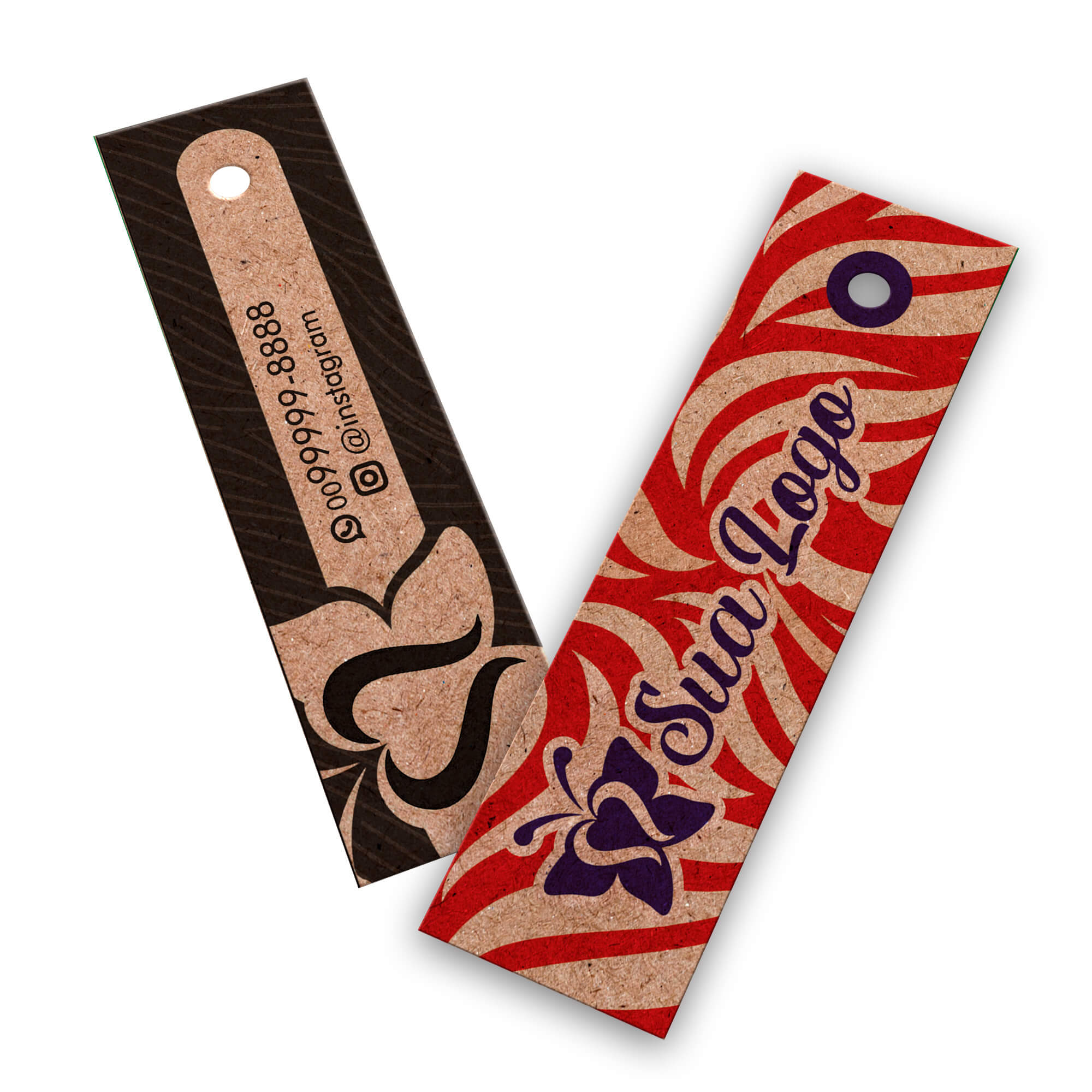 TAGS TAGS ESPECIAIS KRAFT 250G SEM LAMINAÇÃO E SEM VERNIZ SEM VERNIZ 91X25MM