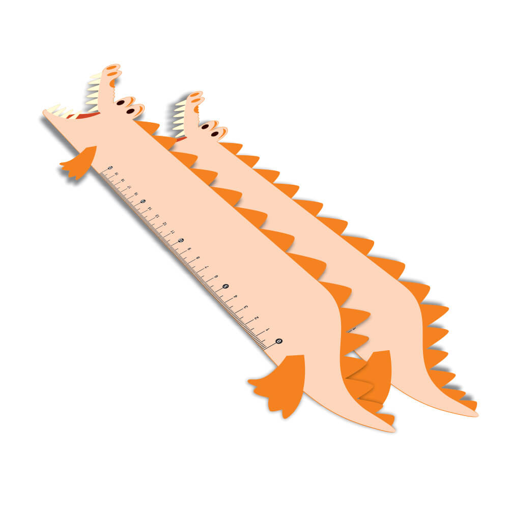 RÉGUAS PVC 0,50MM PREMIUM BRANCO INFANTIL MODELO JACARÉ 20CM - 4X0 - 100unid - RPVC6BC2