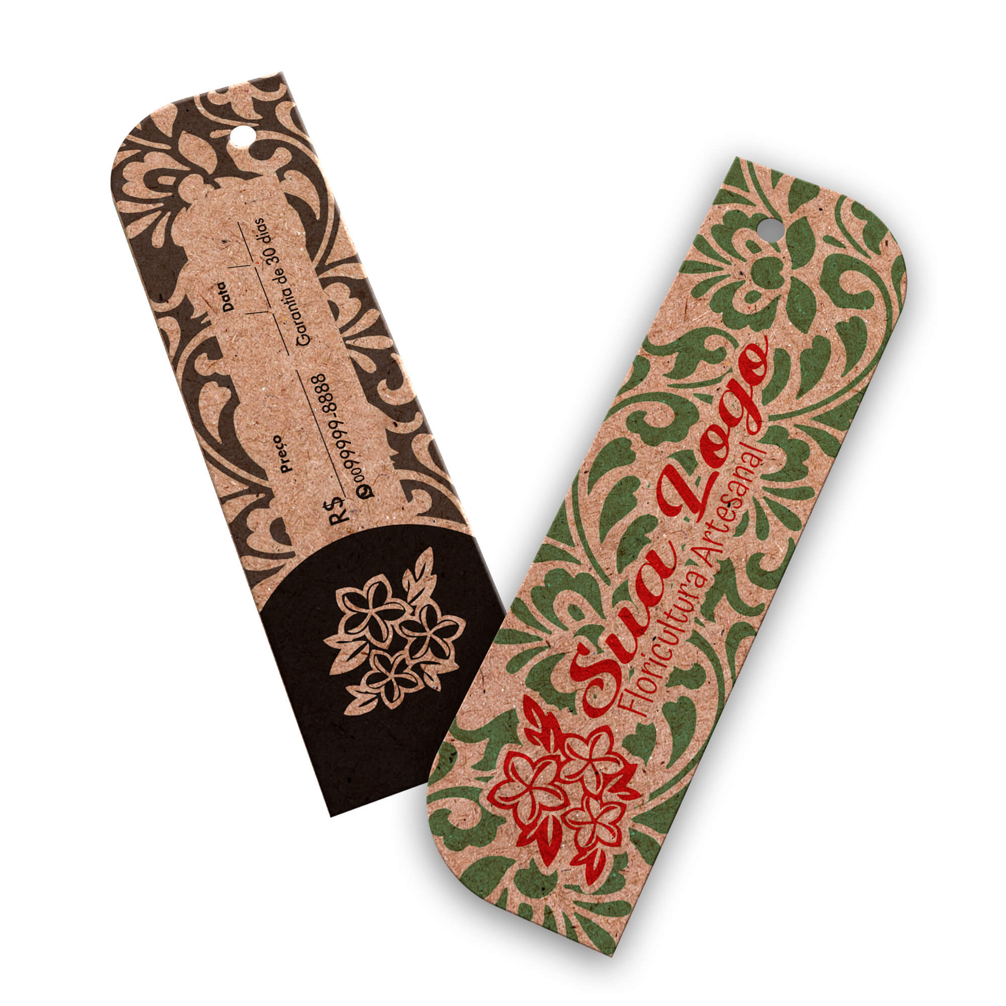 TAGS TAGS ESPECIAIS KRAFT 250G SEM LAMINAÇÃO E SEM VERNIZ SEM VERNIZ 91X25MM