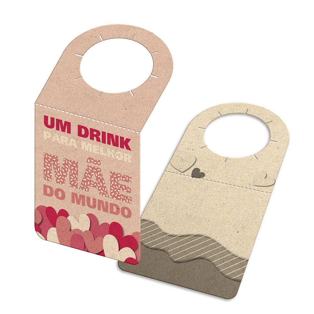 TAGS TAGS PARA GARRAFA RECICLATO 240G SEM LAMINAÇÃO E SEM VERNIZ SEM VERNIZ 91X153MM