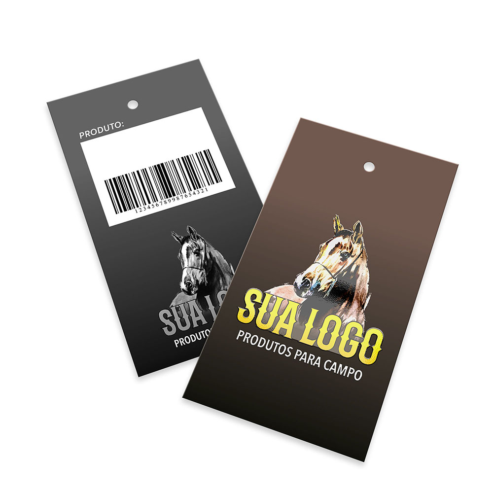 TAGS TAGS PADRÃO FURO COUCHÊ 300G VERNIZ LOCALIZADO LAM FOSCA FRENTE E VERNIZ LOCALIZADO FRENTE 91X51MM - 4X1 - 1000unid - TD511000BC