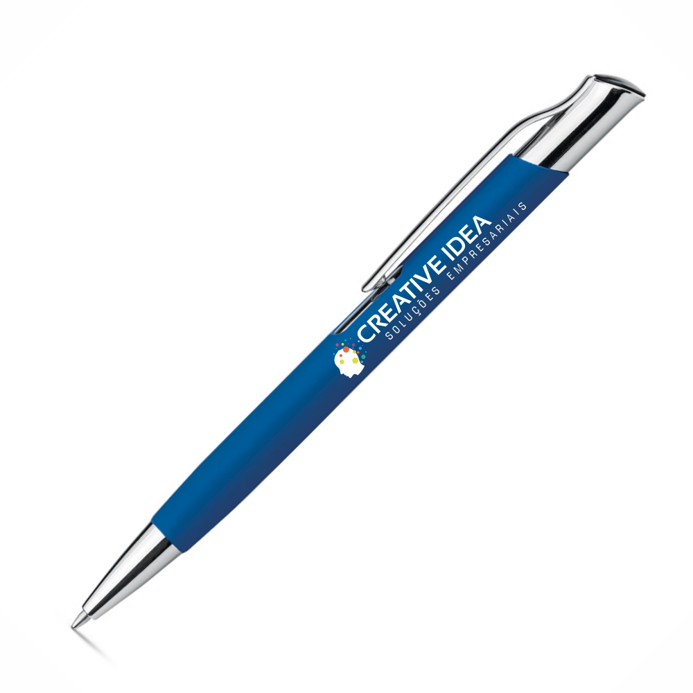 CANETAS IMPRESSÃO COLORIDA LINHA PREMIUM OLAF SOFT AZUL ESCURA