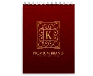 AGENDAS, CADERNOS E APOSTILAS CADERNETA CAPA MALEÁVEL WIRE O MIOLO PERSONALIZADO ABERTURA VERTICAL CAPA COUCHÊ 300G E MIOLO AP 75G LAM FOSCA FR E HOTSTAMPING FR 48 FOLHAS 105X150MM - 4X0 - 16unid - CD5HS20C