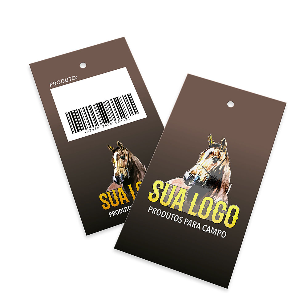 TAGS TAGS PADRÃO FURO COUCHÊ 300G VERNIZ LOCALIZADO LAM FOSCA FRENTE E VERNIZ LOCALIZADO FRENTE 91X51MM - 4X4 - 1000unid - TD541000BC