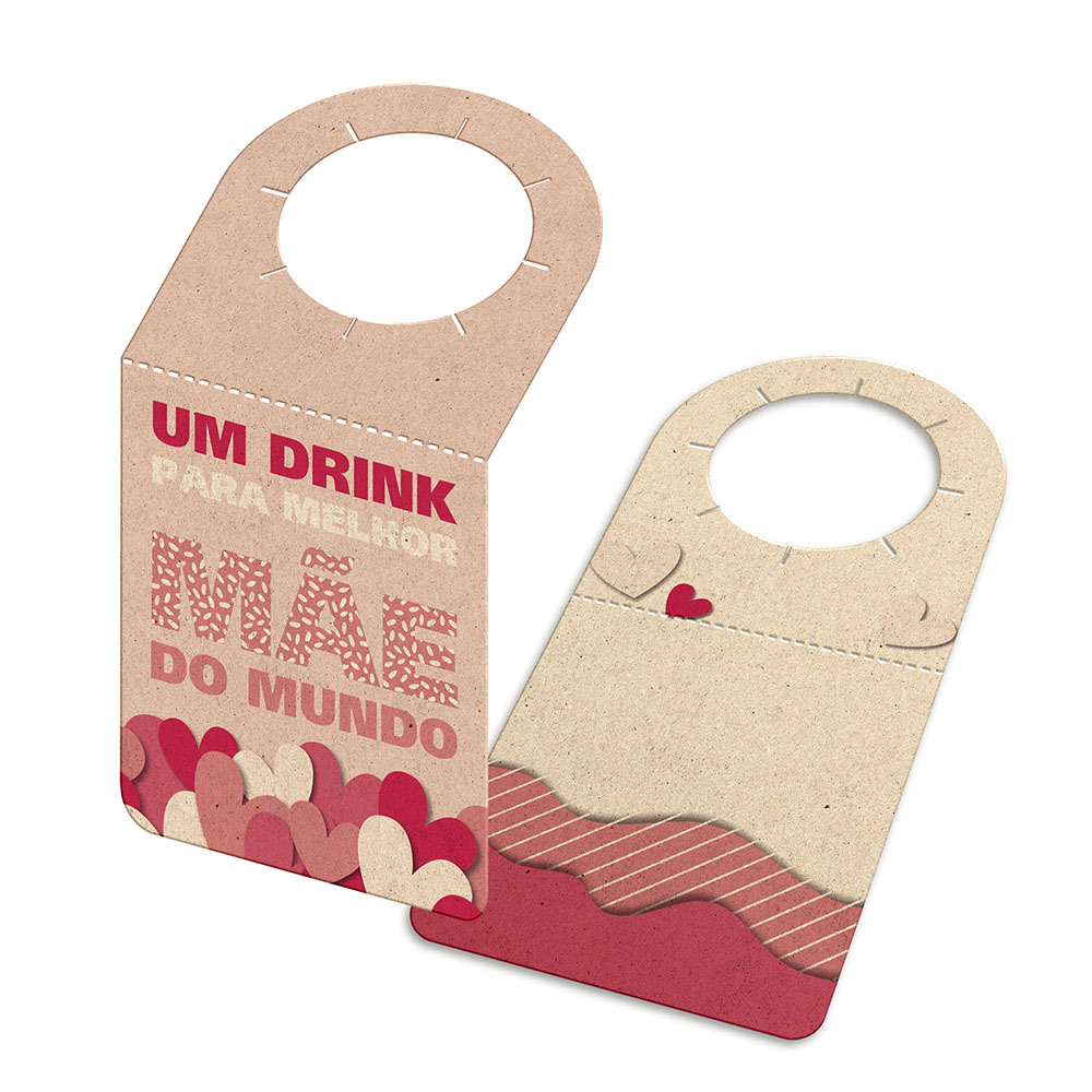 TAGS TAGS PARA GARRAFA RECICLATO 240G SEM LAMINAÇÃO E SEM VERNIZ SEM VERNIZ 91X153MM
