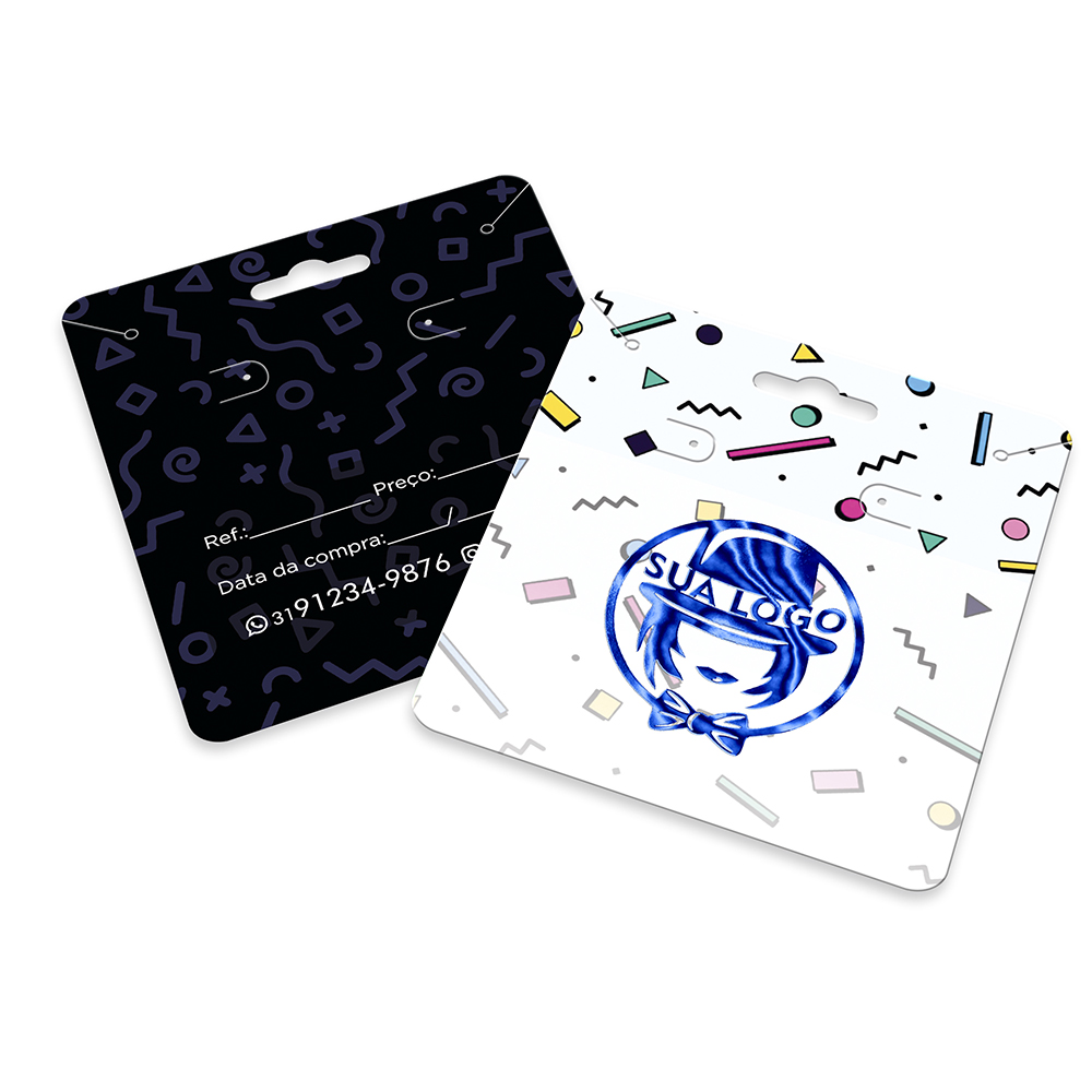 TAGS TAGS ESPECIAIS COUCHÊ 300G HOT STAMPING LAM FOSCA FV E HOTSTAMPING FR 91X102MM