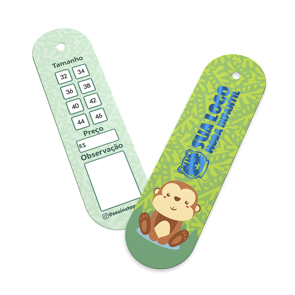 TAGS TAGS ESPECIAIS COUCHÊ 300G HOT STAMPING LAM FOSCA FV E HOTSTAMPING FR 91X25MM