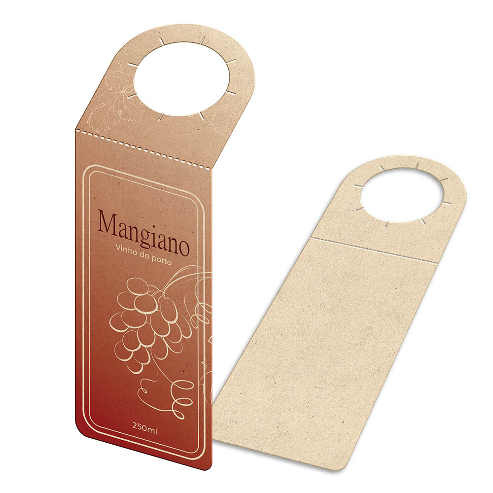 TAGS TAGS PARA GARRAFA RECICLATO 240G SEM LAMINAÇÃO E SEM VERNIZ SEM VERNIZ 91X204MM