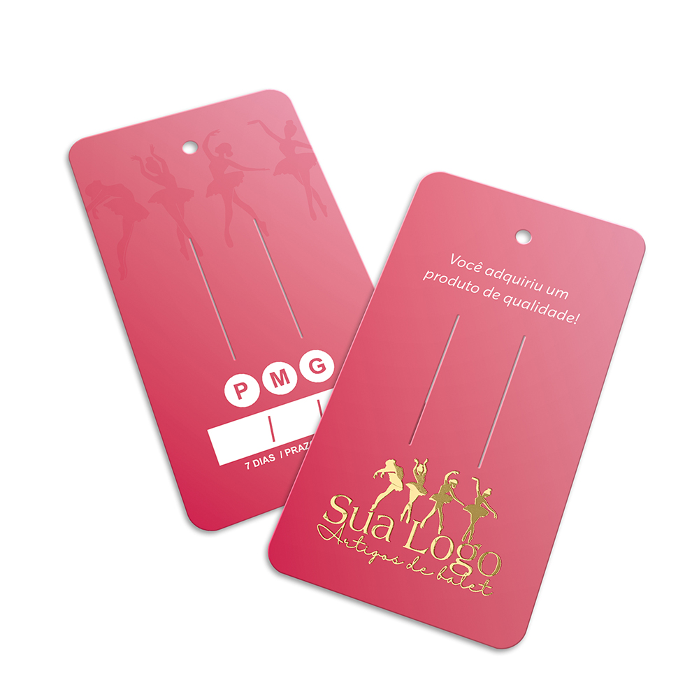 TAGS TAGS ESPECIAIS COUCHÊ 300G HOT STAMPING LAM FOSCA FV E HOTSTAMPING FR 91X51MM