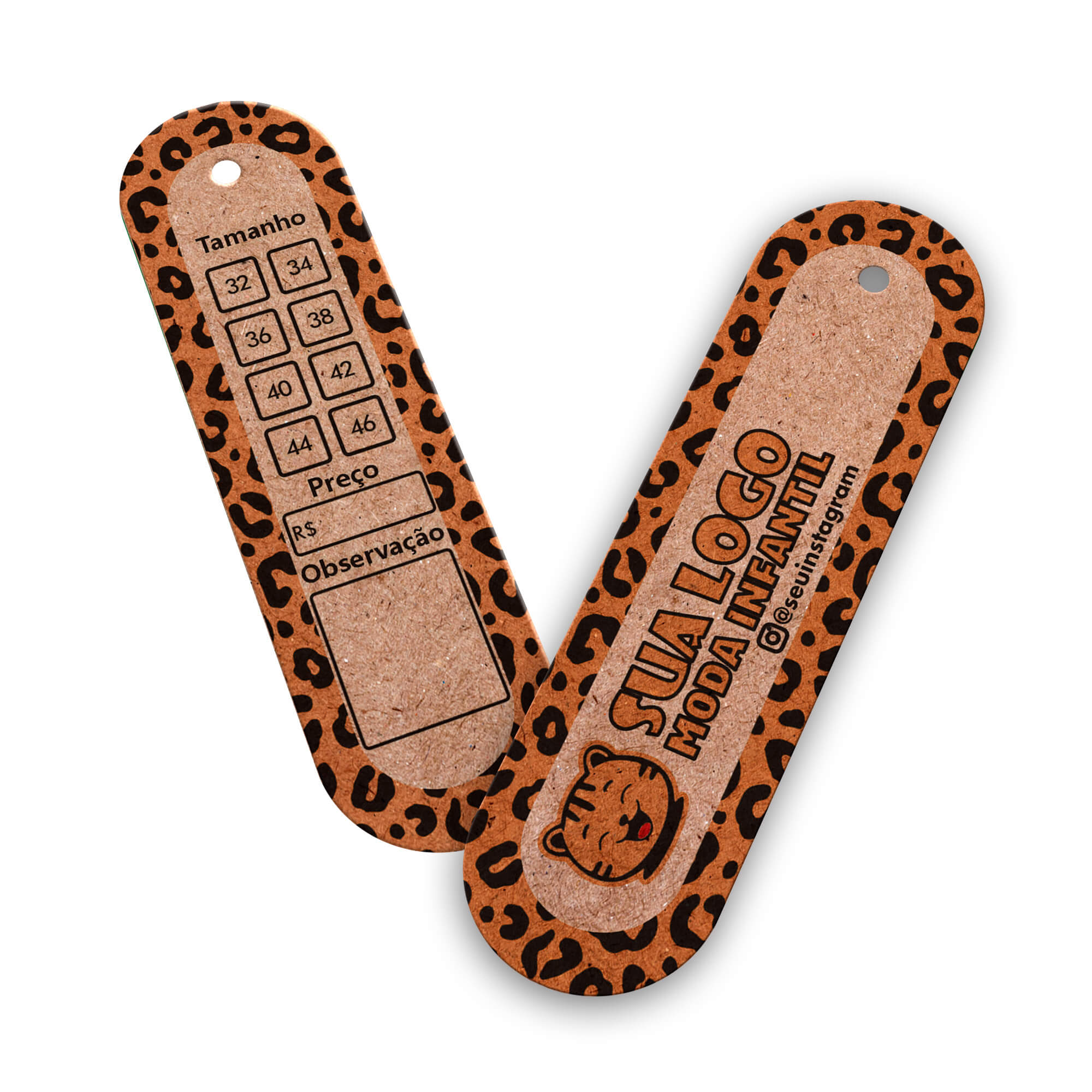 TAGS TAGS ESPECIAIS KRAFT 250G SEM LAMINAÇÃO E SEM VERNIZ SEM VERNIZ 91X25MM
