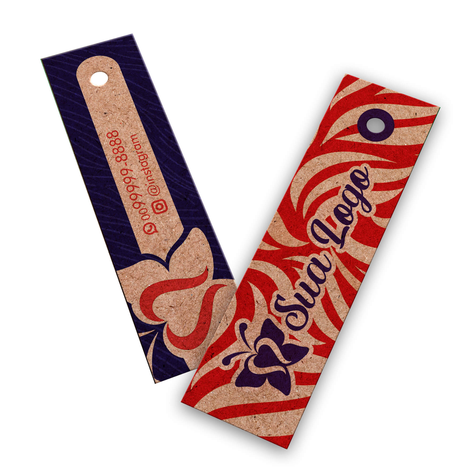 TAGS TAGS ESPECIAIS KRAFT 250G SEM LAMINAÇÃO E SEM VERNIZ SEM VERNIZ 91X25MM