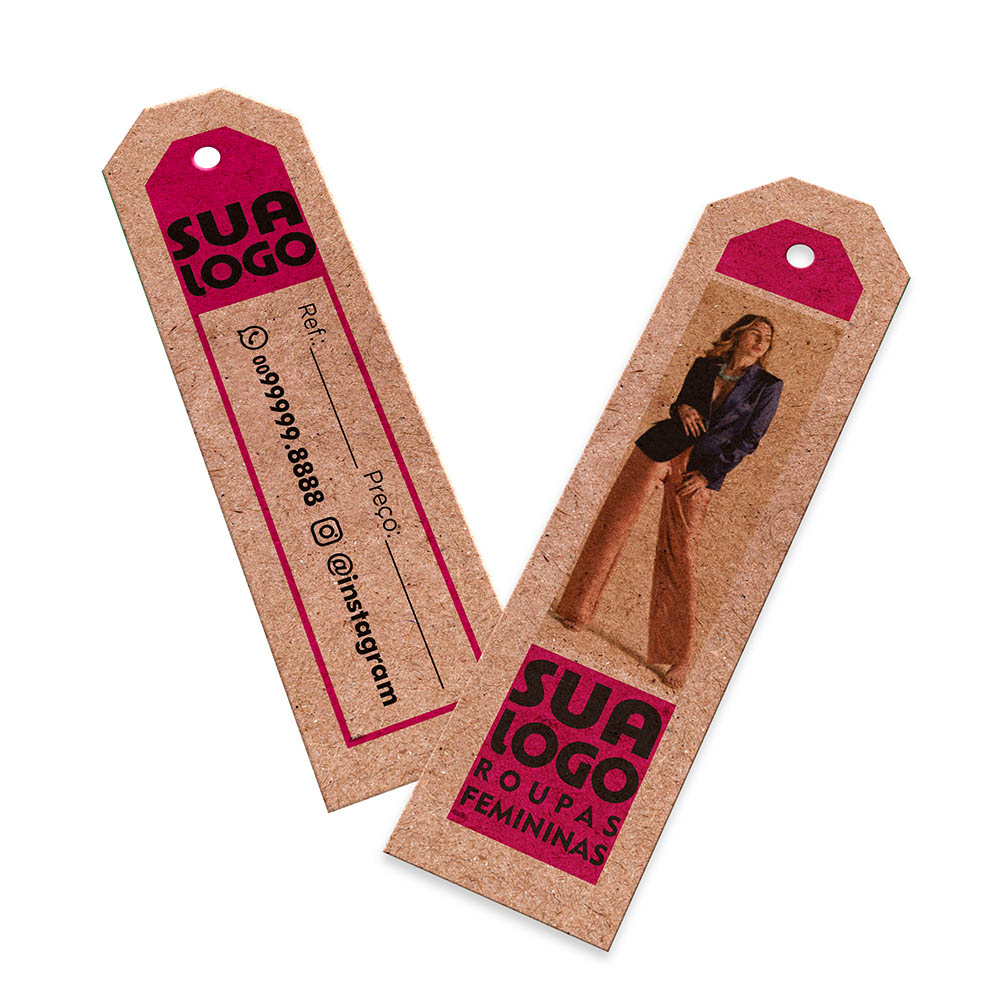 TAGS TAGS ESPECIAIS KRAFT 250G SEM LAMINAÇÃO E SEM VERNIZ SEM VERNIZ 91X25MM