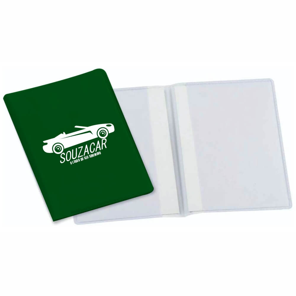 PORTA DOCUMENTOS DUPLO VERTICAL VERDE