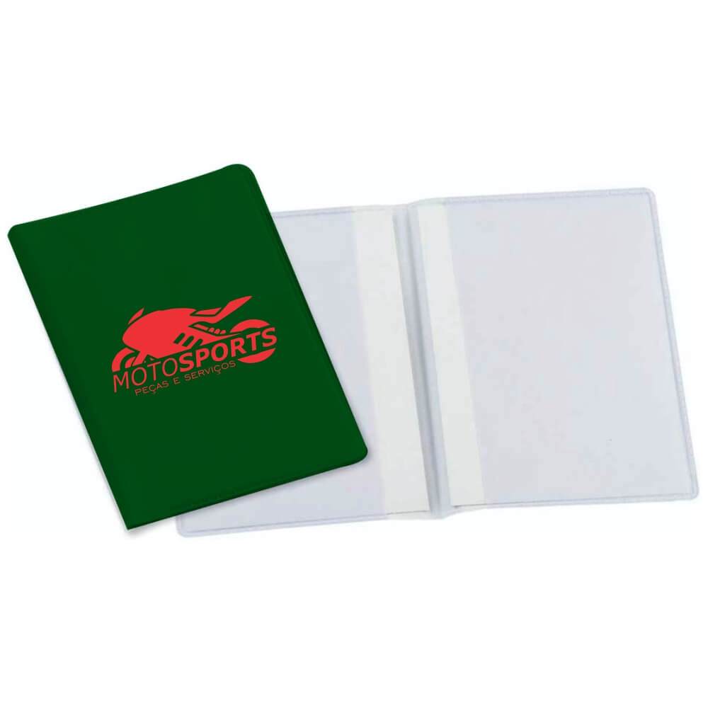 PORTA DOCUMENTOS DUPLO VERTICAL VERDE