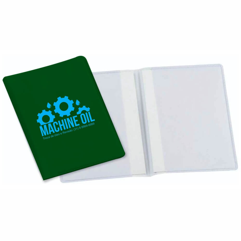 PORTA DOCUMENTOS DUPLO VERTICAL VERDE
