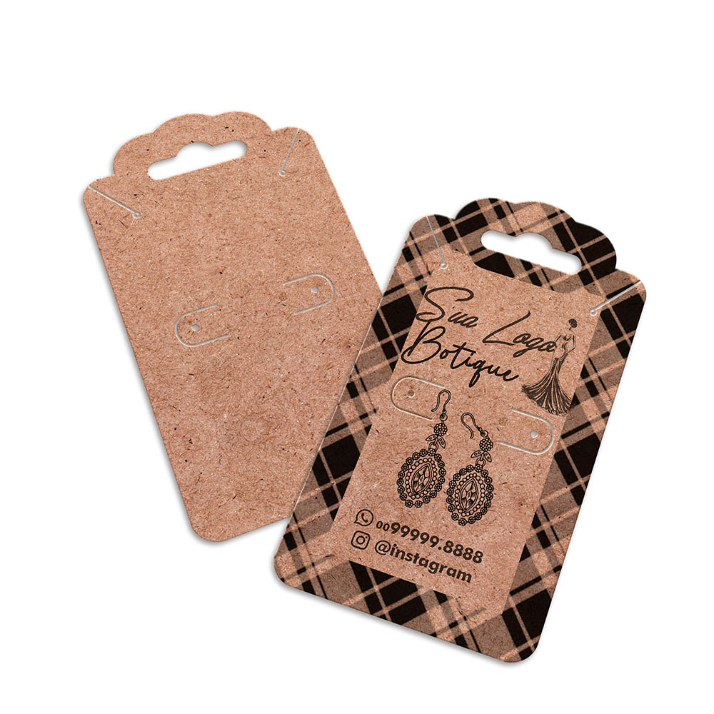 TAGS TAGS ESPECIAIS KRAFT 250G SEM LAMINAÇÃO E SEM VERNIZ SEM VERNIZ 91X51MM