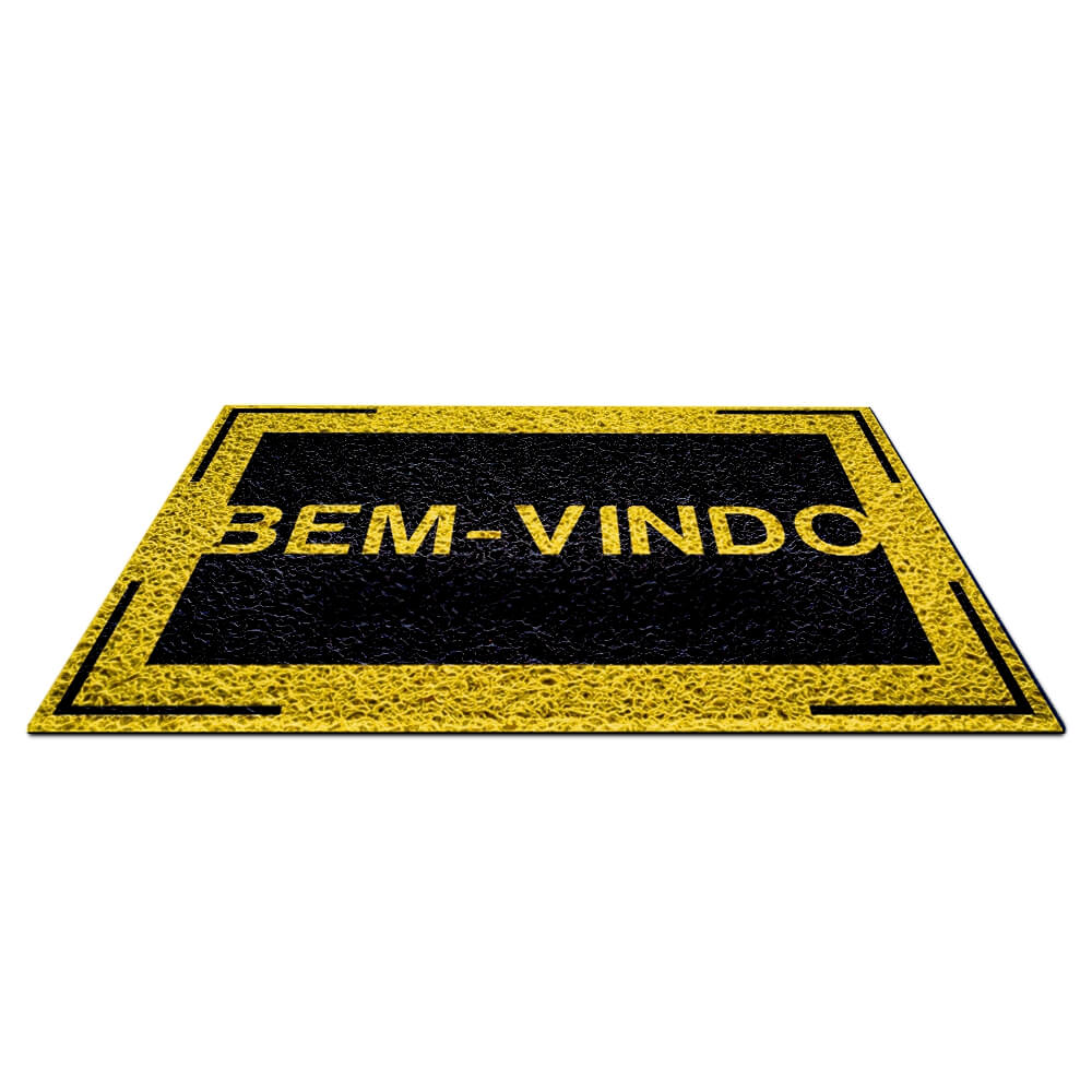 TAPETES E CAPACHOS TAPETE CAPACHO PVC VINÍLICO AMARELO METRO QUADRADO