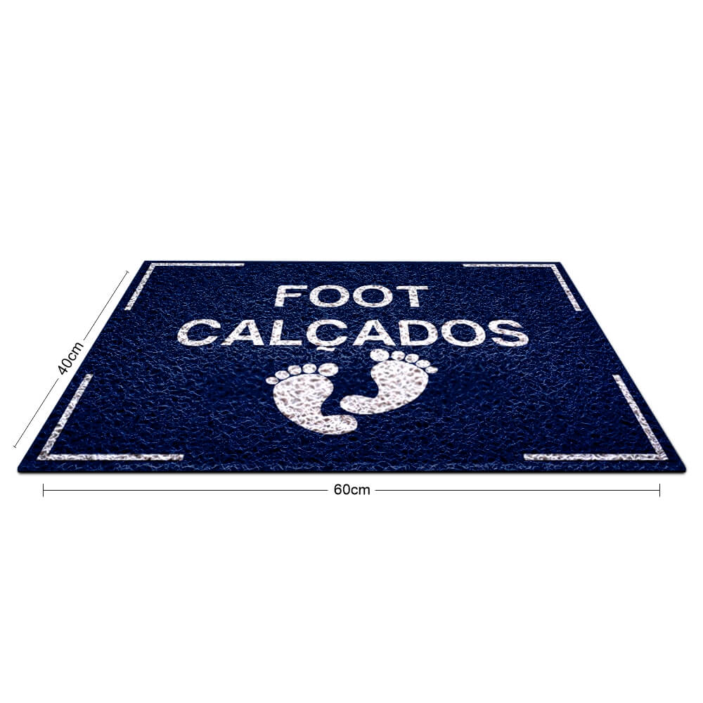 TAPETES E CAPACHOS TAPETE CAPACHO PVC VINÍLICO AZUL MARINHO 600X400MM