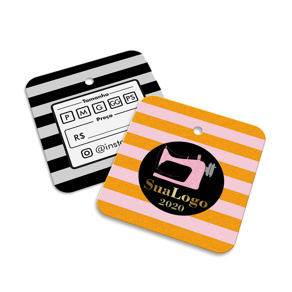 TAGS TAGS ESPECIAIS COUCHÊ 300G SEM LAMINAÇÃO E SEM VERNIZ SEM VERNIZ 45X51MM - 4X1 - 50unid - TD4125C1