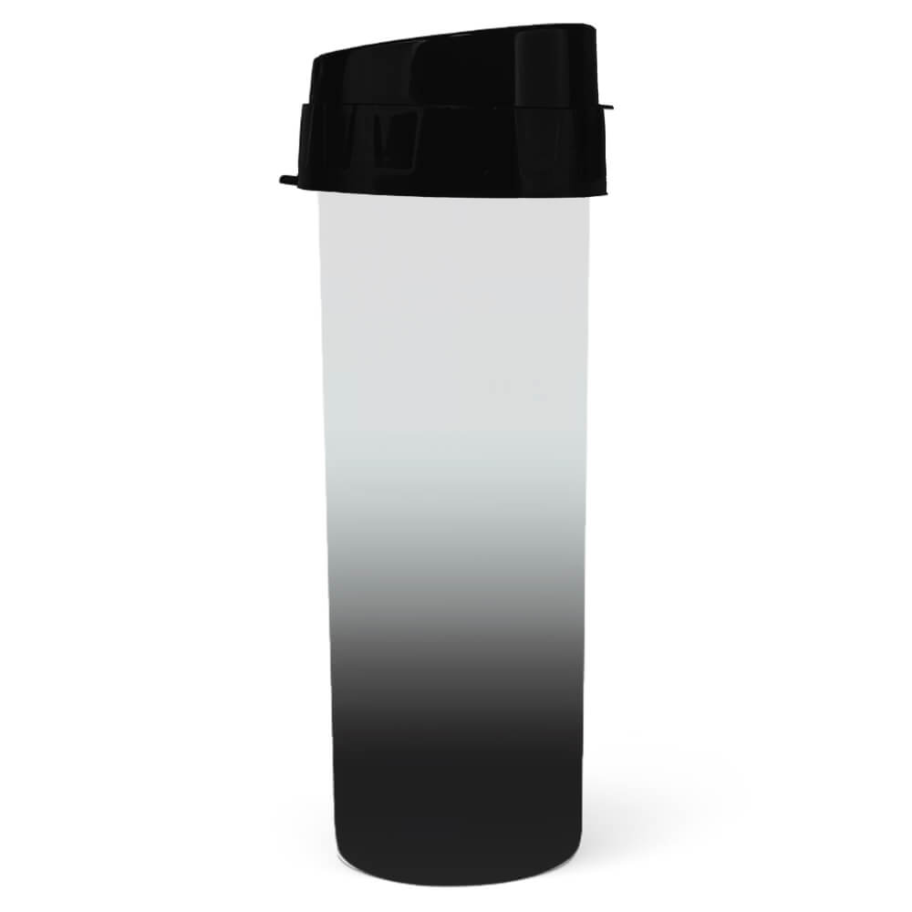 PRODUTOS SEM PERSONALIZAÇÃO GARRAFAS E SQUEEZES SQUEEZE DE PP MODELO ACQUA BIO 480ML DEGRADÊ PRETO