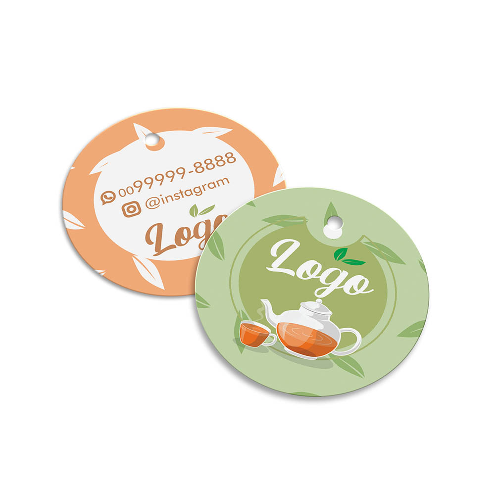 TAGS TAGS ESPECIAIS COUCHÊ 300G SEM LAMINAÇÃO E SEM VERNIZ SEM VERNIZ 45X51MM - 4X4 - 100unid - TD4450C1