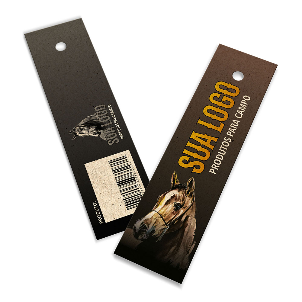 TAGS TAGS PADRÃO FURO RECICLATO 240G SEM LAMINAÇÃO E SEM VERNIZ SEM VERNIZ 91X25MM - 4X1 - 100unid - TDR941100C