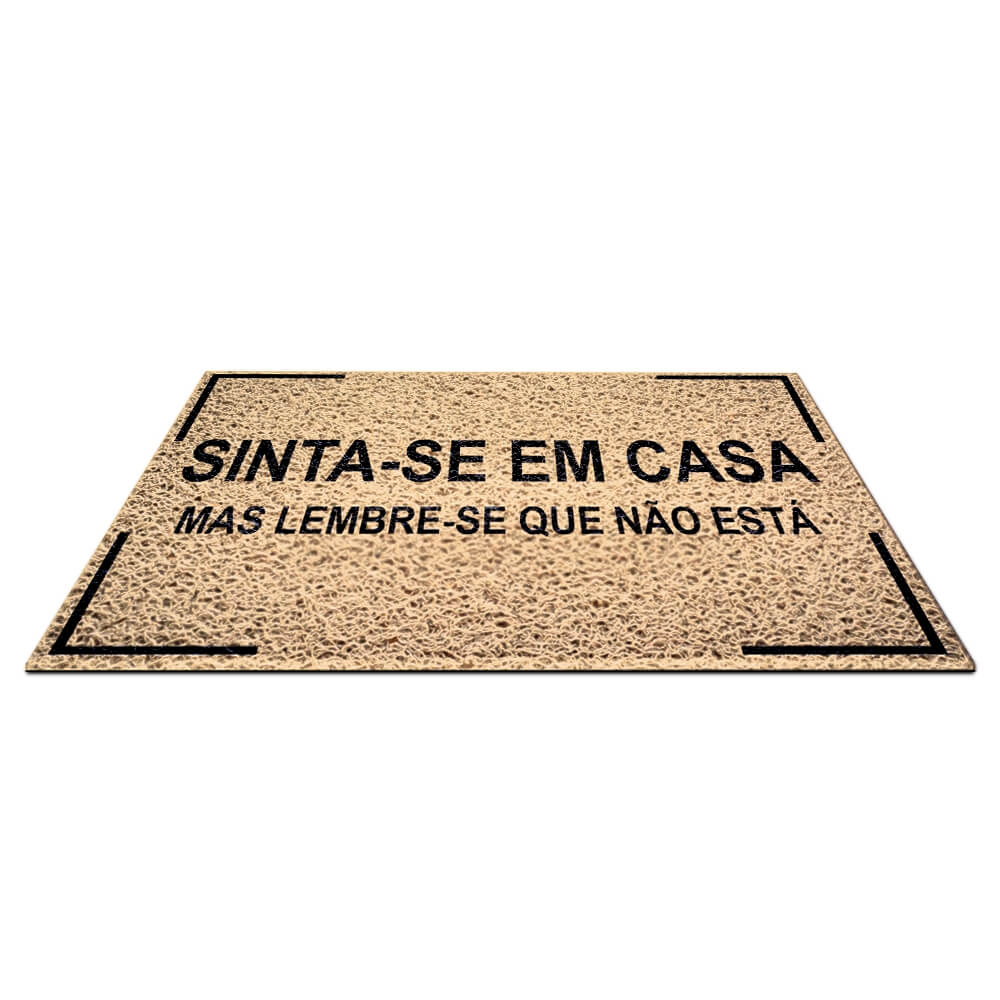 TAPETES E CAPACHOS TAPETE CAPACHO PVC VINÍLICO BEGE METRO QUADRADO