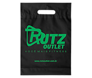 SACOLAS E SACOS SACOLAS PERSONALIZADAS PLÁSTICAS BOCA VAZADA 300X400MM PRETA