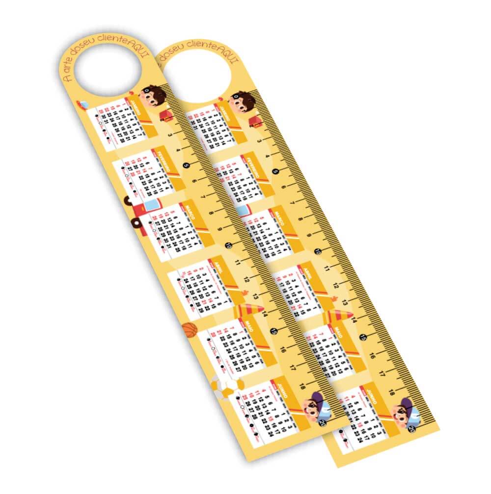 RÉGUAS PVC 0,50MM PREMIUM BRANCO RETANGULAR COM FURO 20CM - 4X0 - 18unid - RPVC4BC5