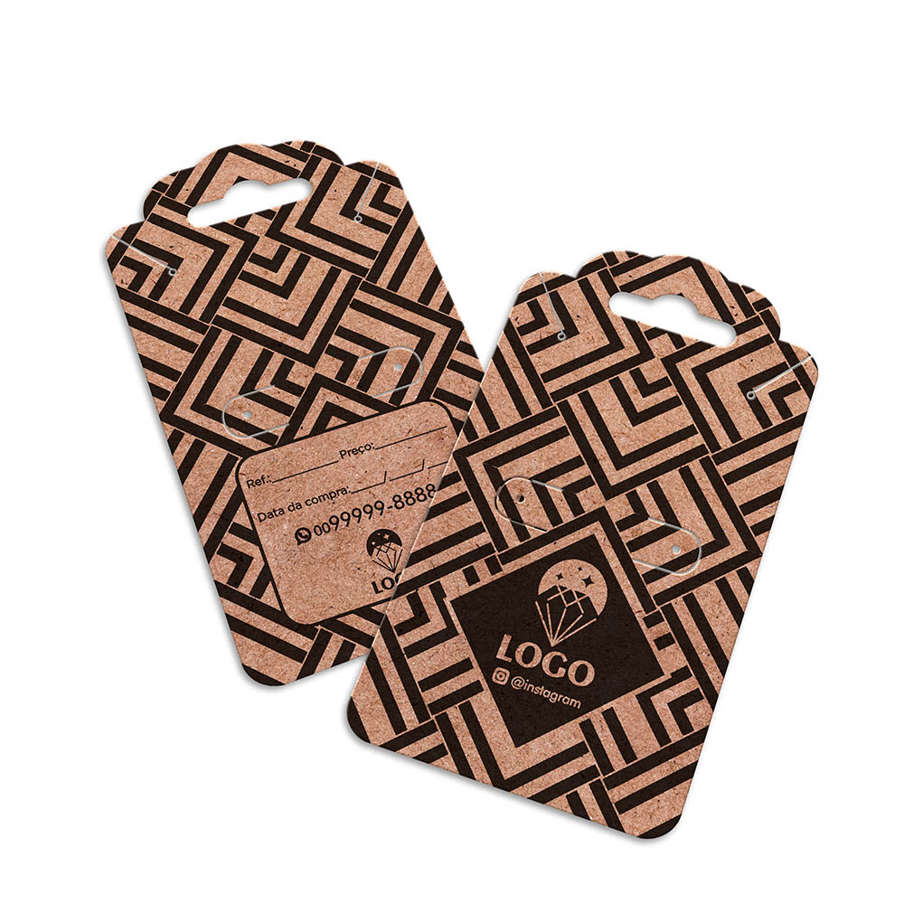 TAGS TAGS ESPECIAIS KRAFT 250G SEM LAMINAÇÃO E SEM VERNIZ SEM VERNIZ 91X51MM - 1X1 - 50unid - TDK5450C2