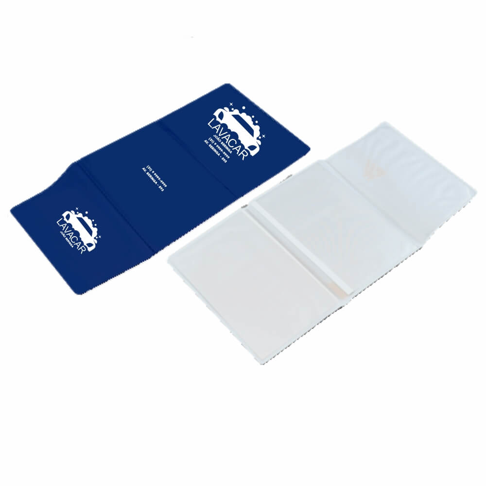 PORTA DOCUMENTOS TRIPLO AZUL