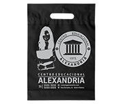 SACOLAS E SACOS SACOLAS PERSONALIZADAS PLÁSTICAS BOCA VAZADA 300X400MM PRETA