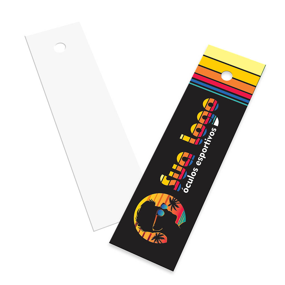 TAGS TAGS ESPECIAIS COUCHÊ 300G SEM LAMINAÇÃO E SEM VERNIZ SEM VERNIZ 91X25MM - 4X0 - 50unid - TD94025C1