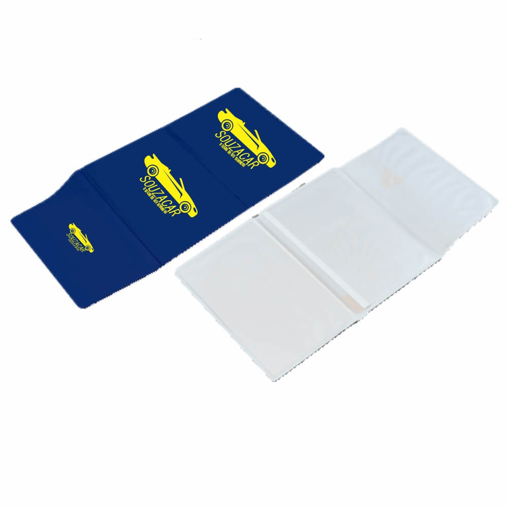 PORTA DOCUMENTOS TRIPLO AZUL
