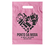 SACOLAS E SACOS SACOLAS PERSONALIZADAS PLÁSTICAS BOCA VAZADA 300X400MM ROSA
